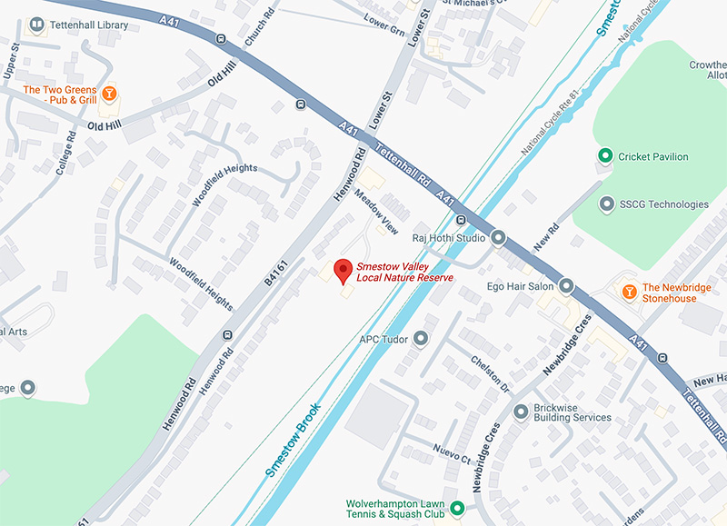 Smestow Valley Local Nature Reserve location map